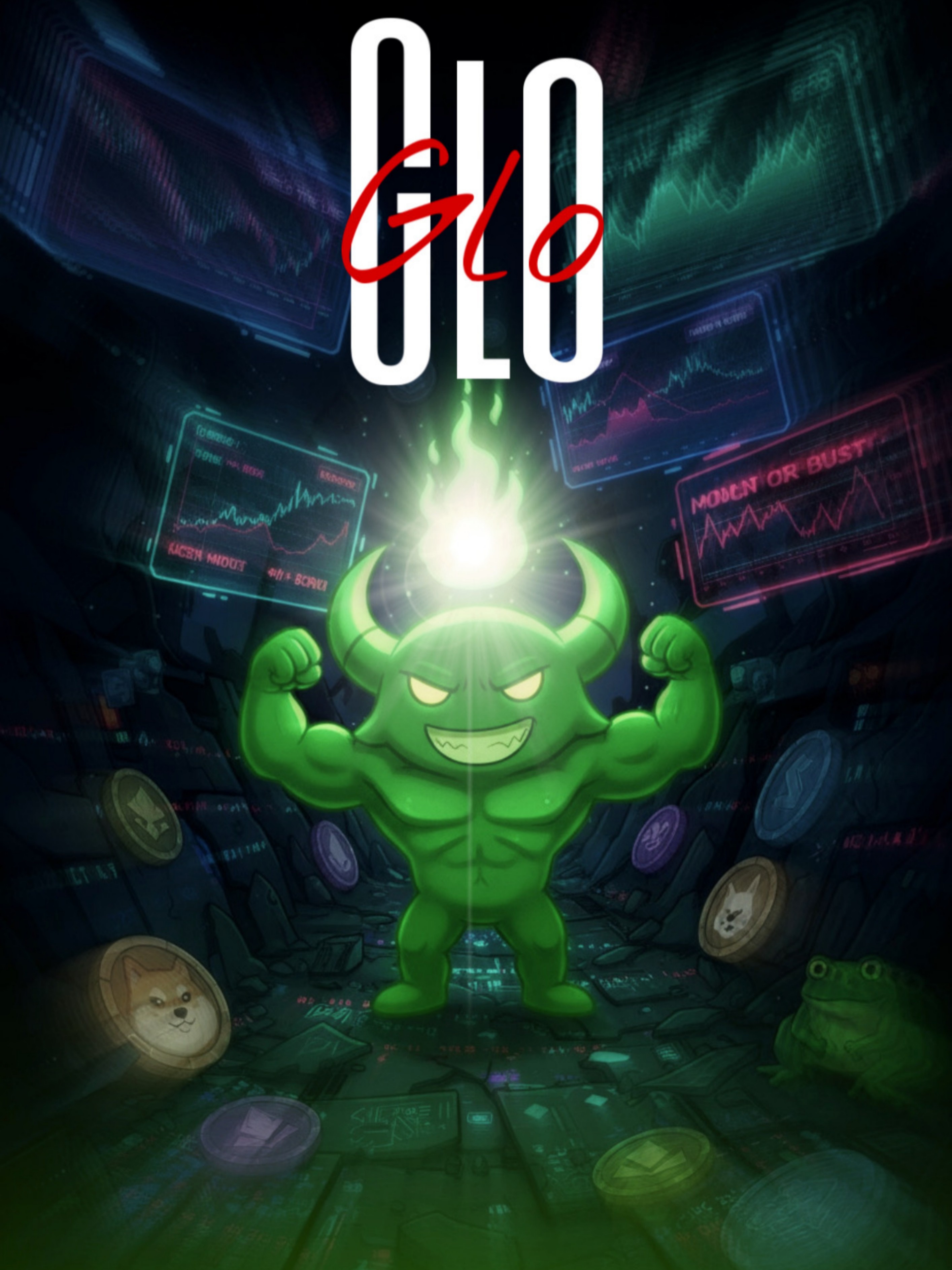 A glowing green menace